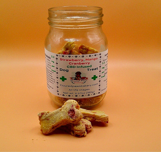 Mango, Strawberry, Cranberry CBD Dog Treat